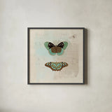 En Bleu IV by Katie Pertiet. Shown in a sleek black glass frame for a contemporary gallery look. Available as an archival giclee rolled canvas, fine art paper, or poster print. SKU 21348a.