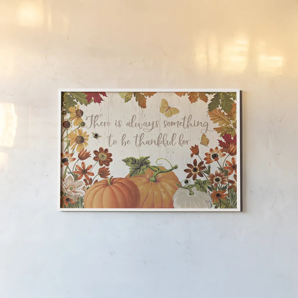 Fall Garden I by Katie Pertiet. shown as a paper print in a white frame. Available as a archival giclee rolled canvas, fine art paper, or poster print. SKU 46292i.