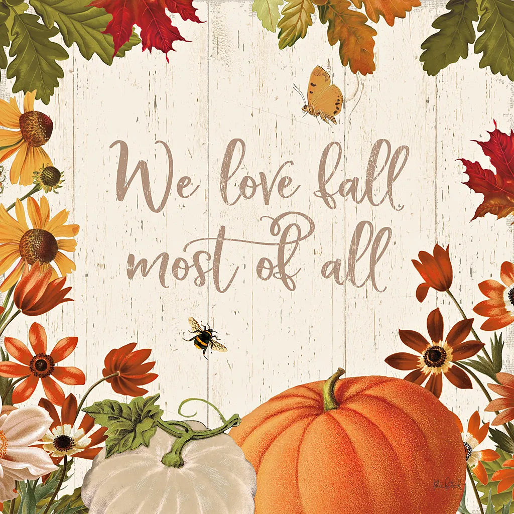 Fall Garden II by Katie Pertiet. SKU 46293a. Archival Giclee Fine art print for wall decor.