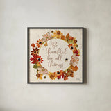 Fall Garden IV by Katie Pertiet. Shown in a sleek black glass frame for a contemporary gallery look. Available as an archival giclee rolled canvas, fine art paper, or poster print. SKU 46295a.