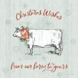 Farmhouse Christmas III by Katie Pertiet. SKU 61689a. Archival Giclee Fine art print for wall decor.