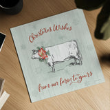 Farmhouse Christmas III by Katie Pertiet. Shown as a detailed flat fine art print, highlighting archival giclee quality. Available as an archival giclee rolled canvas, fine art paper, or poster print. SKU 61689a.