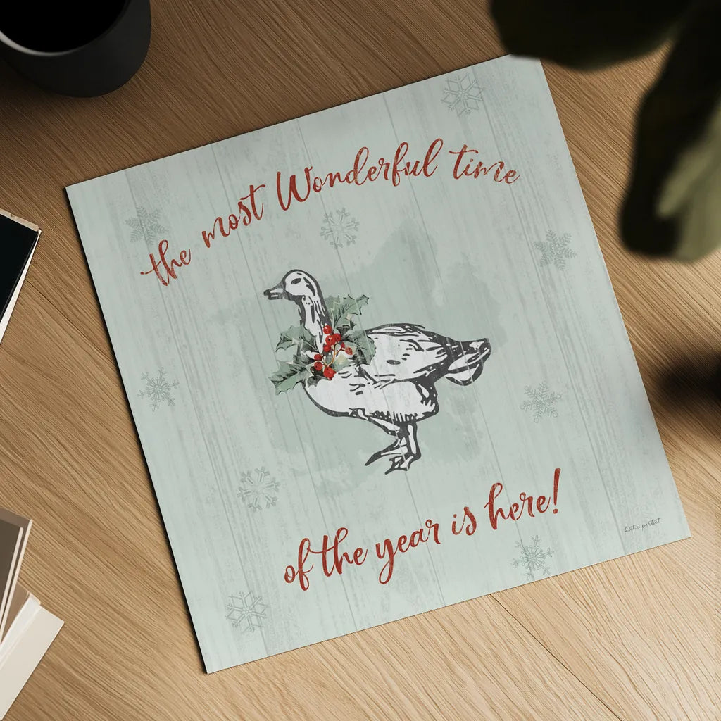 Farmhouse Christmas V by Katie Pertiet. Shown as a detailed flat fine art print, highlighting archival giclee quality. Available as an archival giclee rolled canvas, fine art paper, or poster print. SKU 61691a.