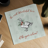 Farmhouse Christmas V by Katie Pertiet. Shown as a detailed flat fine art print, highlighting archival giclee quality. Available as an archival giclee rolled canvas, fine art paper, or poster print. SKU 61691a.