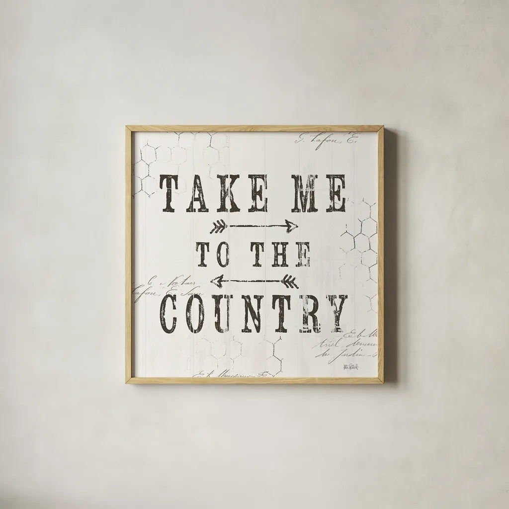 Farmhouse Fresh V by Katie Pertiet. Shown in a natural wood glass frame for a timeless modern aesthetic. Available as an archival giclee rolled canvas, fine art paper, or poster print. SKU 33679a.