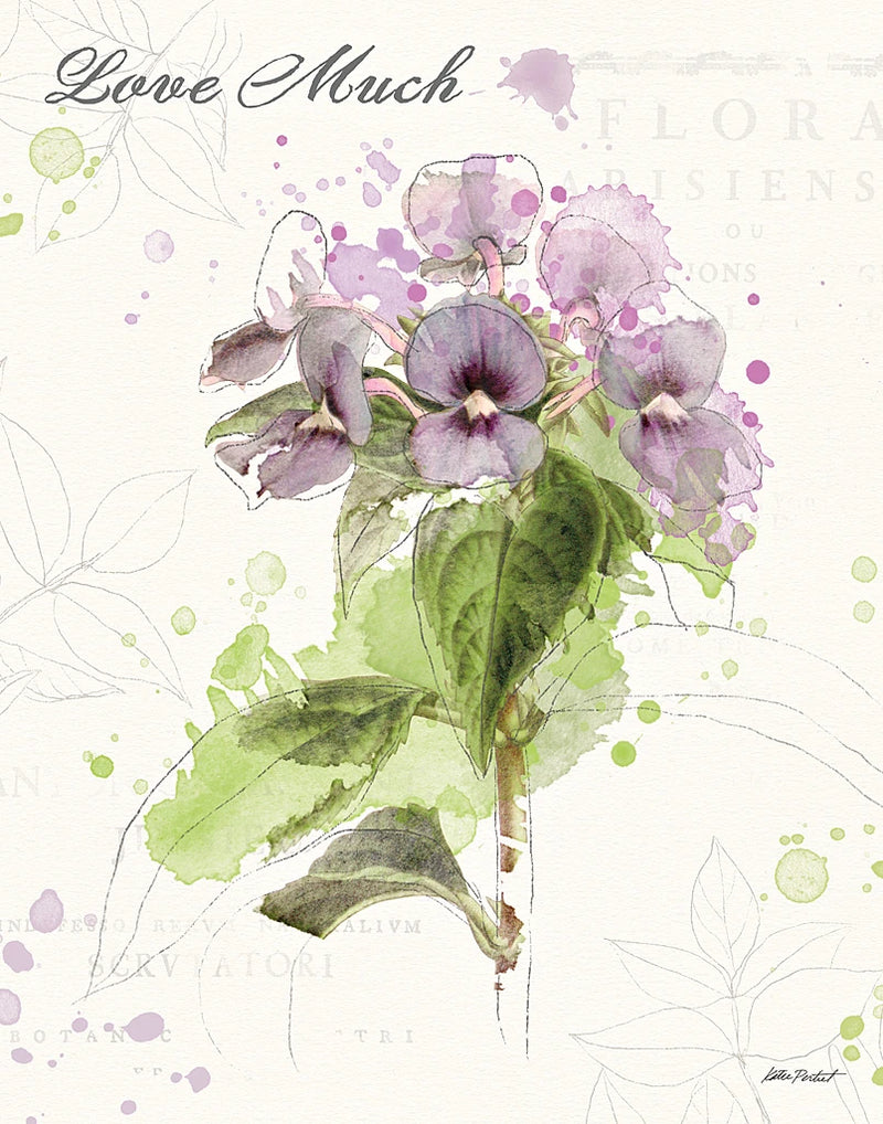 Floral Splash III Love Much by Katie Pertiet