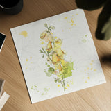 Floral Splash IV by Katie Pertiet. Shown as a detailed flat fine art print, highlighting archival giclee quality. Available as an archival giclee rolled canvas, fine art paper, or poster print. SKU 27184a.