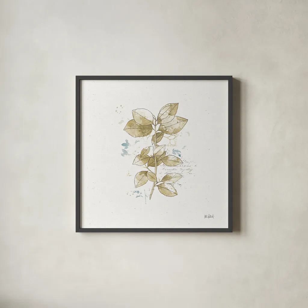 Floresta III by Katie Pertiet. Shown in a sleek black glass frame for a contemporary gallery look. Available as an archival giclee rolled canvas, fine art paper, or poster print. SKU 30009a.