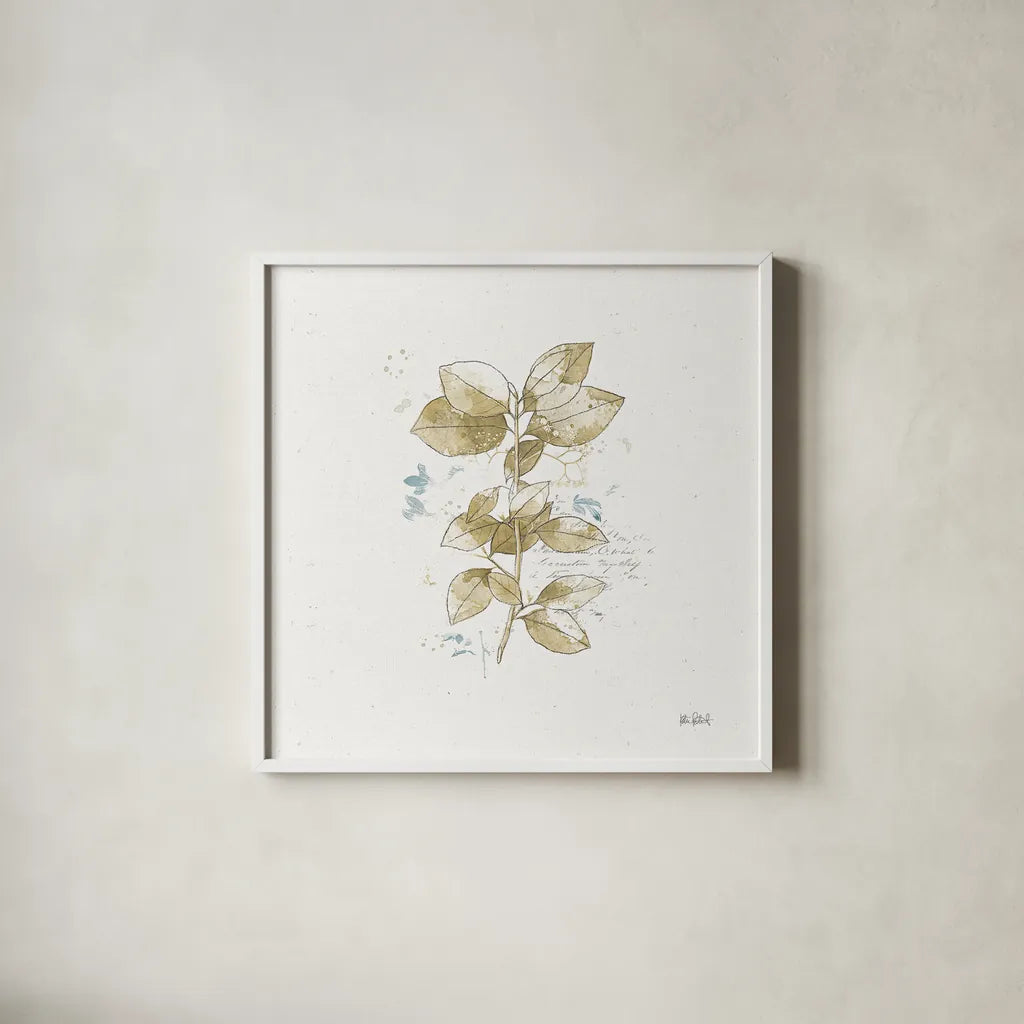 Floresta III by Katie Pertiet. Shown in a crisp white glass frame for a clean and minimalist style. Available as an archival giclee rolled canvas, fine art paper, or poster print. SKU 30009a.