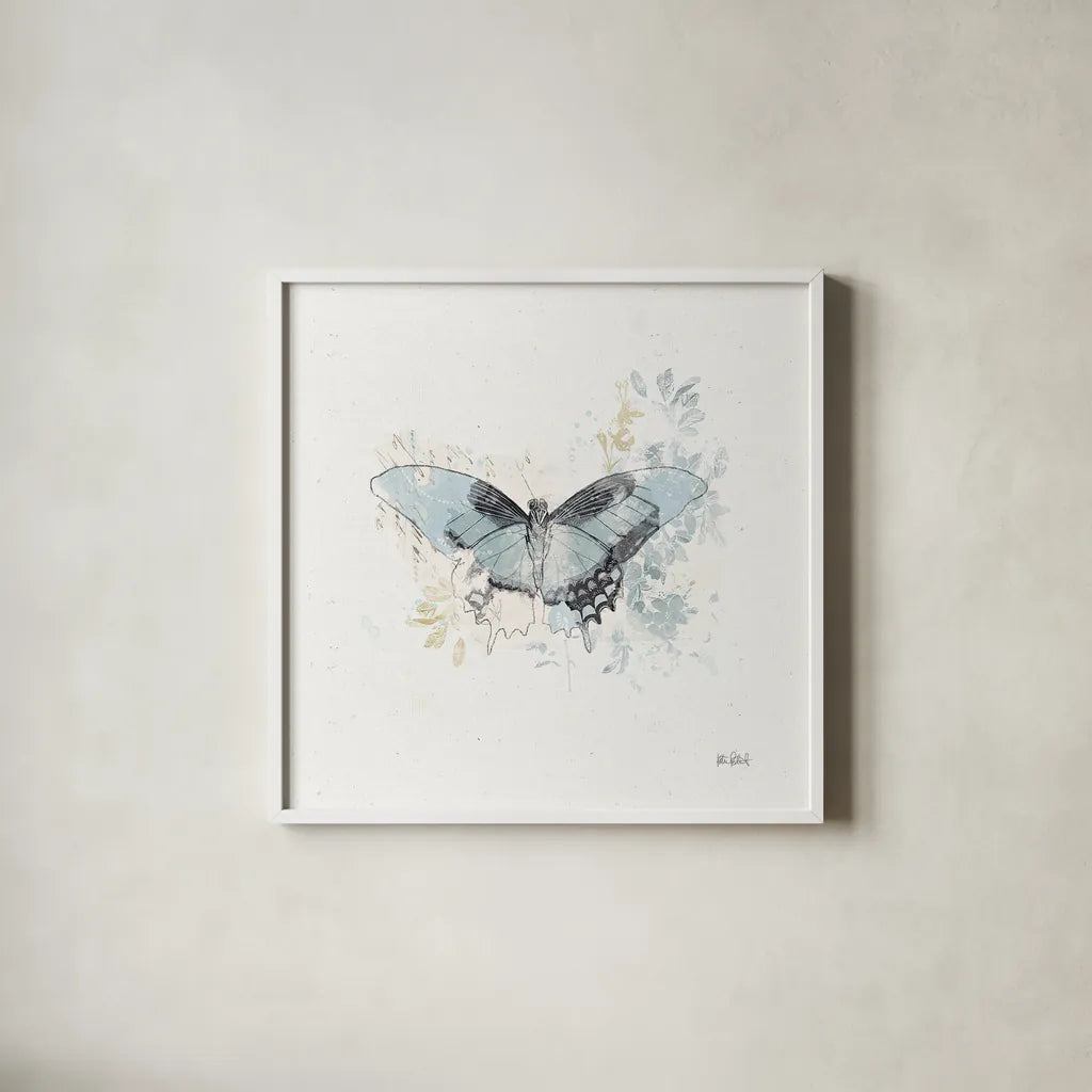 Floresta IV by Katie Pertiet. Shown in a crisp white glass frame for a clean and minimalist style. Available as an archival giclee rolled canvas, fine art paper, or poster print. SKU 30010a.