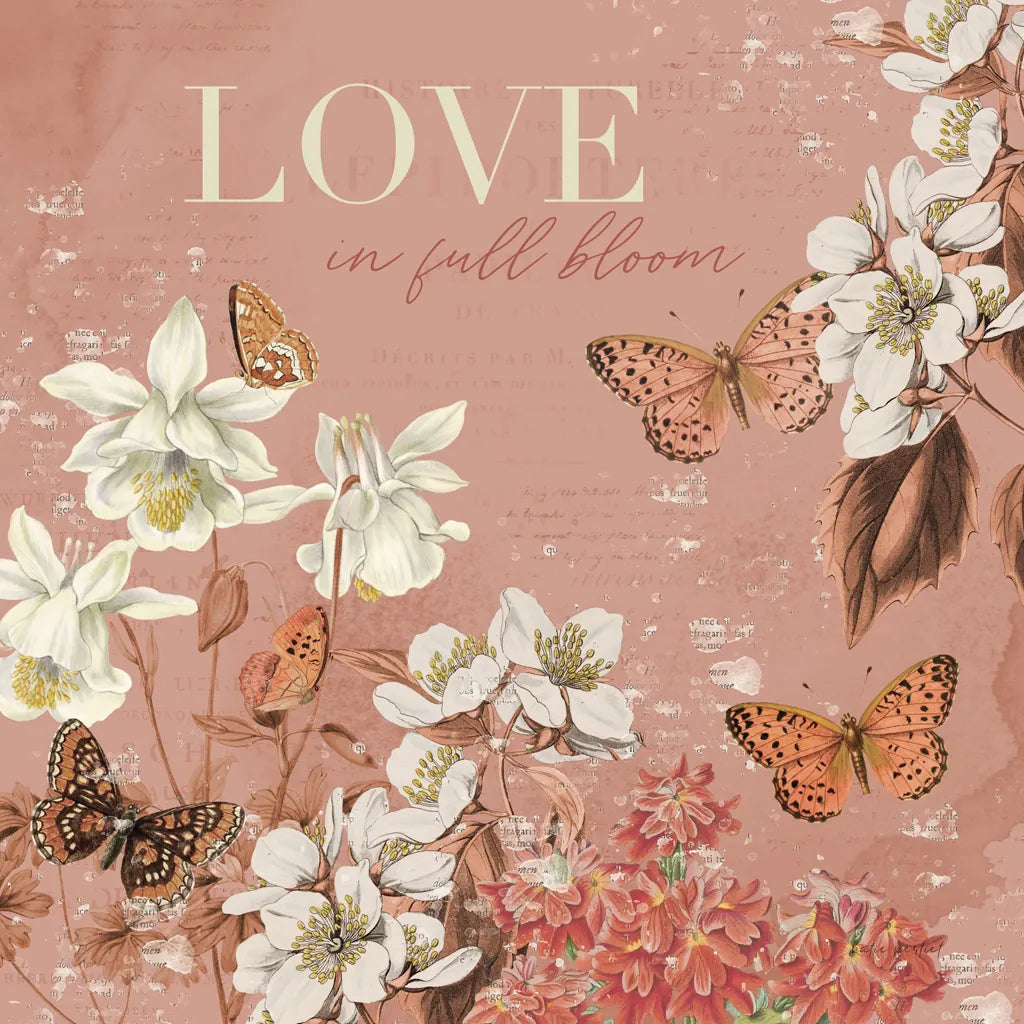 Flutter and Bloom I by Katie Pertiet. SKU 98286a. Archival Giclee Fine art print for wall decor.