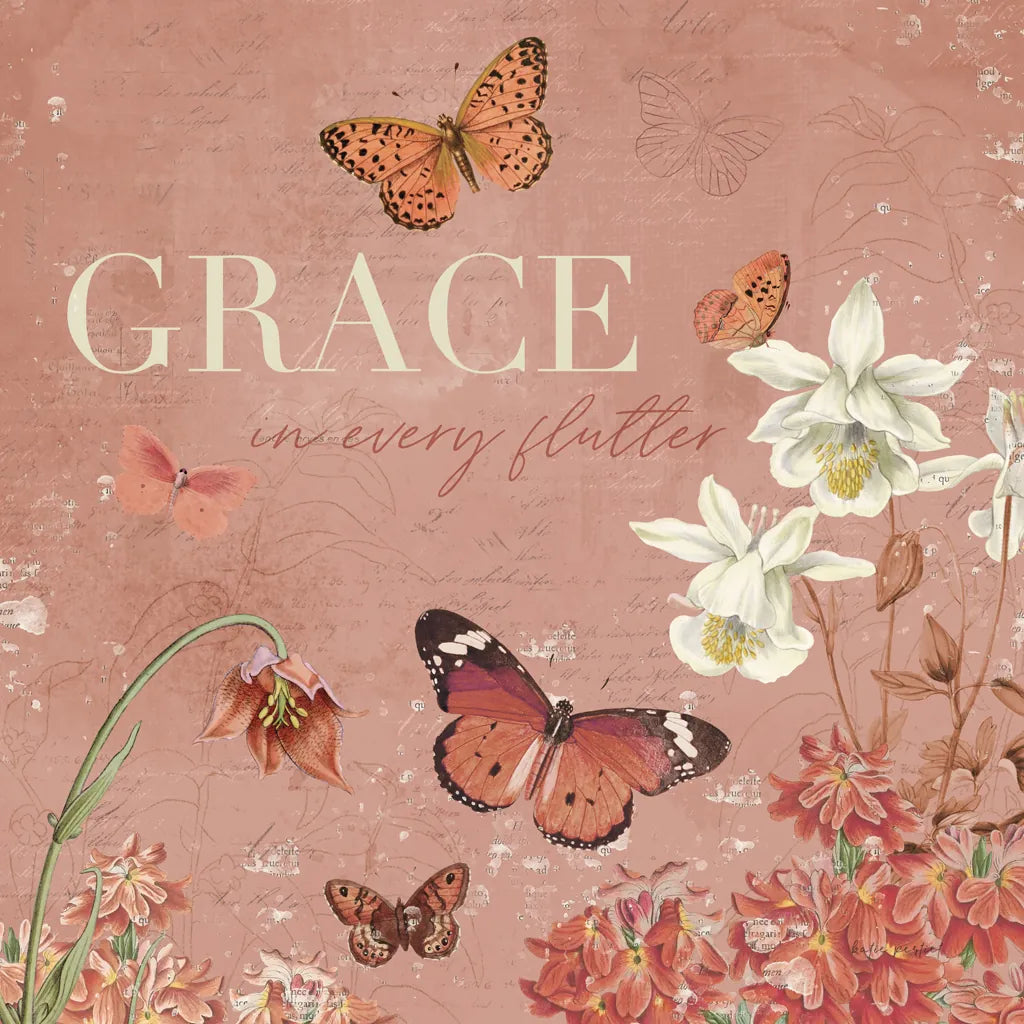 Flutter and Bloom II by Katie Pertiet. SKU 98287a. Archival Giclee Fine art print for wall decor.