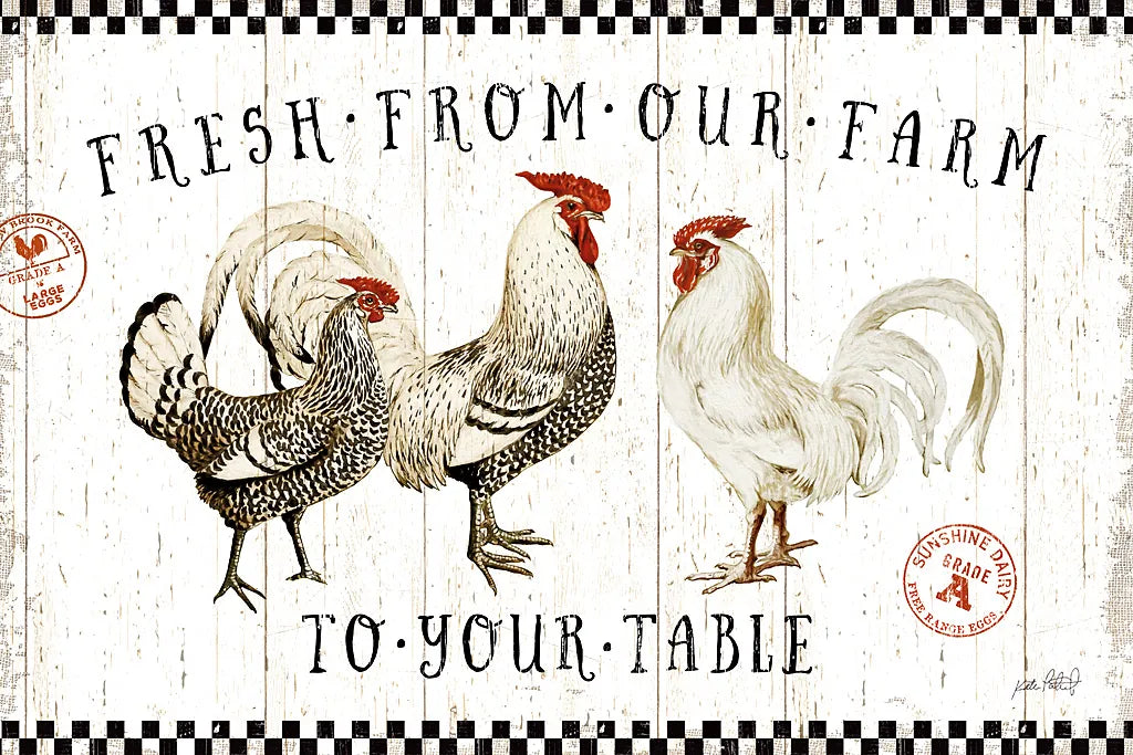 Free Range Fresh I by Katie Pertiet. SKU 47455i. Archival Giclee Fine art print for wall decor.