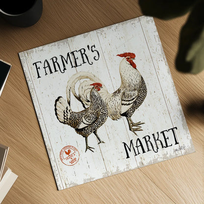 Free Range Fresh II by Katie Pertiet. Shown as a detailed flat fine art print, highlighting archival giclee quality. Available as an archival giclee rolled canvas, fine art paper, or poster print. SKU 47456a.