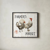 Free Range Fresh II by Katie Pertiet. Shown in a sleek black glass frame for a contemporary gallery look. Available as an archival giclee rolled canvas, fine art paper, or poster print. SKU 47456a.
