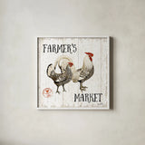 Free Range Fresh II by Katie Pertiet. Shown in a crisp white glass frame for a clean and minimalist style. Available as an archival giclee rolled canvas, fine art paper, or poster print. SKU 47456a.