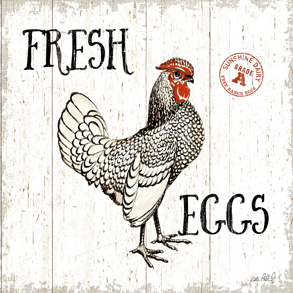 Free Range Fresh IV by Katie Pertiet. SKU 47458a. Archival Giclee Fine art print for wall decor.