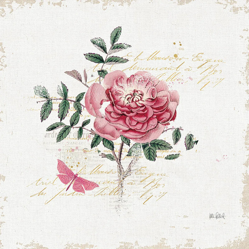 French Romance I by Katie Pertiet. SKU 28745a. Archival Giclee Fine art print for wall decor.