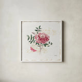 French Romance I by Katie Pertiet. Shown in a crisp white glass frame for a clean and minimalist style. Available as an archival giclee rolled canvas, fine art paper, or poster print. SKU 28745a.