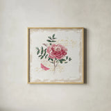 French Romance I Distressed by Katie Pertiet. Shown in a natural wood glass frame for a timeless modern aesthetic. Available as an archival giclee rolled canvas, fine art paper, or poster print. SKU 30476a.