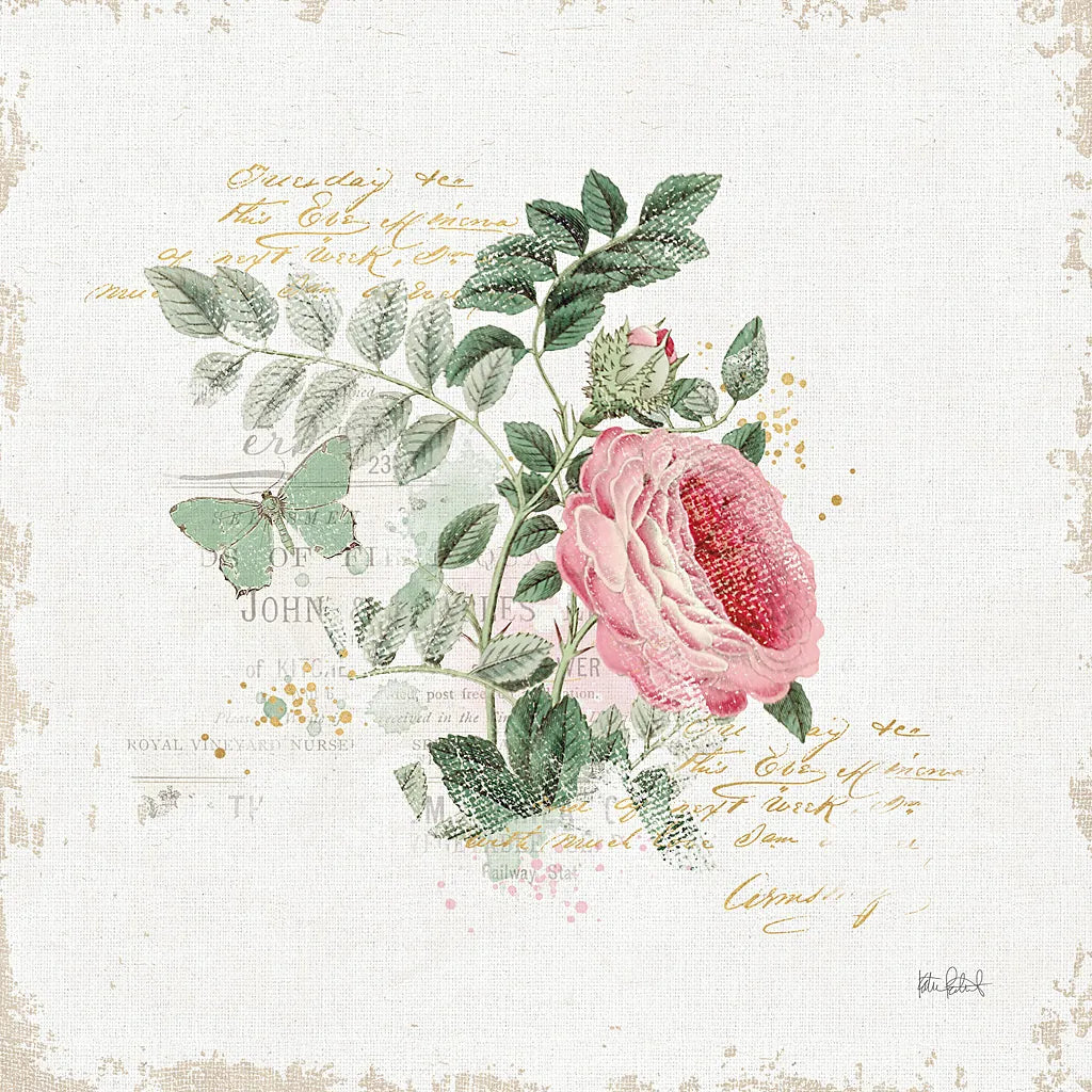 French Romance II by Katie Pertiet. SKU 28746a. Archival Giclee Fine art print for wall decor.