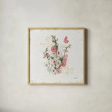 French Romance III by Katie Pertiet. Shown in a natural wood glass frame for a timeless modern aesthetic. Available as an archival giclee rolled canvas, fine art paper, or poster print. SKU 28747a.