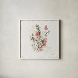 French Romance III by Katie Pertiet. Shown in a crisp white glass frame for a clean and minimalist style. Available as an archival giclee rolled canvas, fine art paper, or poster print. SKU 28747a.