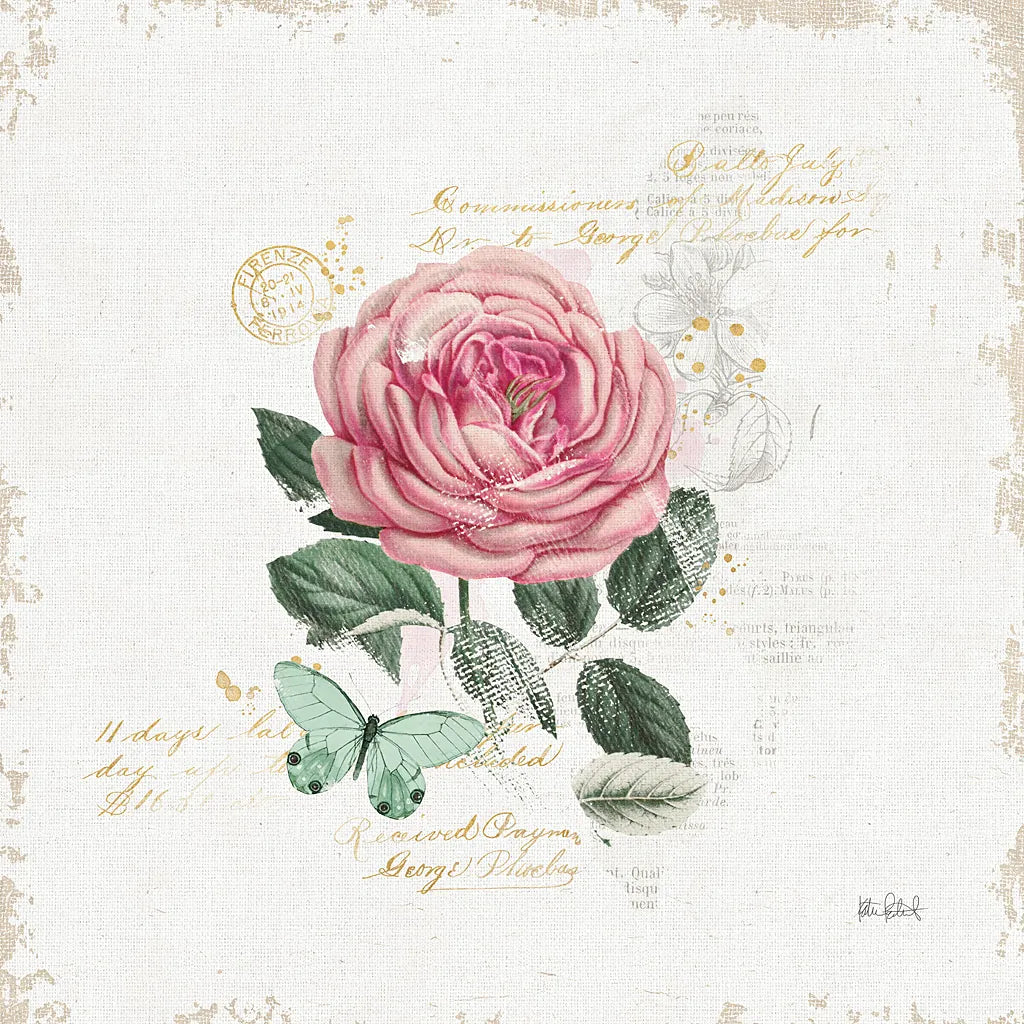 French Romance IV by Katie Pertiet. SKU 28748a. Archival Giclee Fine art print for wall decor.