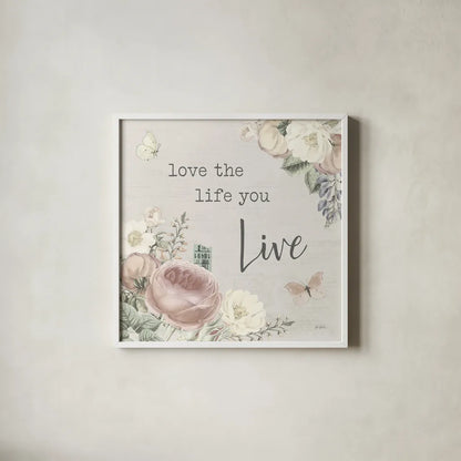 Garden District II Neutral by Katie Pertiet. Shown in a crisp white glass frame for a clean and minimalist style. Available as an archival giclee rolled canvas, fine art paper, or poster print. SKU 68885a.