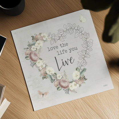 Garden District IV Neutral by Katie Pertiet. Shown as a detailed flat fine art print, highlighting archival giclee quality. Available as an archival giclee rolled canvas, fine art paper, or poster print. SKU 68887a.