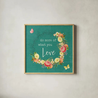 Garden District V by Katie Pertiet. Shown in a natural wood glass frame for a timeless modern aesthetic. Available as an archival giclee rolled canvas, fine art paper, or poster print. SKU 57628a.