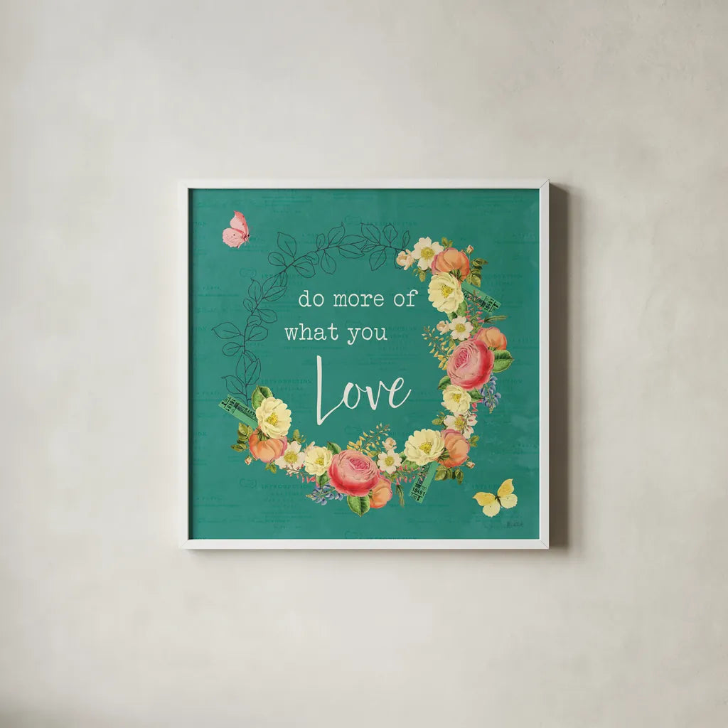 Garden District V by Katie Pertiet. Shown in a crisp white glass frame for a clean and minimalist style. Available as an archival giclee rolled canvas, fine art paper, or poster print. SKU 57628a.