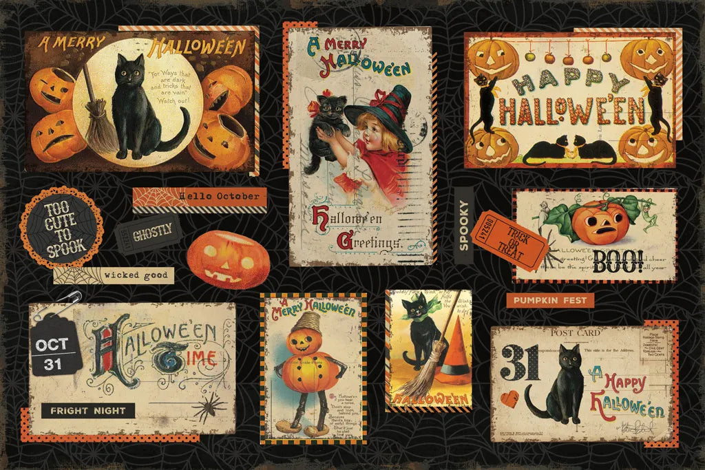 Halloween Nostalgia I by Katie Pertiet. SKU 51085i. Archival Giclee Fine art print for wall decor.