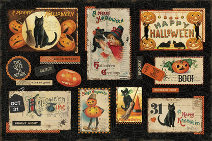Halloween Nostalgia I by Katie Pertiet. SKU 51085i. Archival Giclee Fine art print for wall decor.
