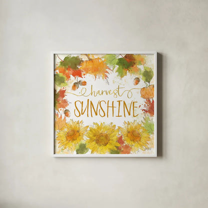 Harvest Splash III by Katie Pertiet. Shown in a crisp white glass frame for a clean and minimalist style. Available as an archival giclee rolled canvas, fine art paper, or poster print. SKU 35216a.