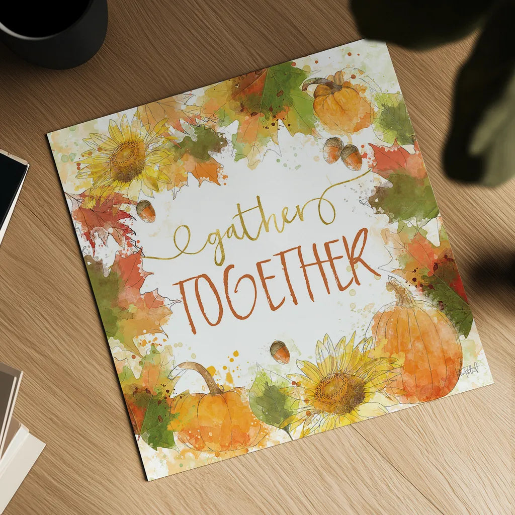 Harvest Splash IV by Katie Pertiet. Shown as a detailed flat fine art print, highlighting archival giclee quality. Available as an archival giclee rolled canvas, fine art paper, or poster print. SKU 35217a.