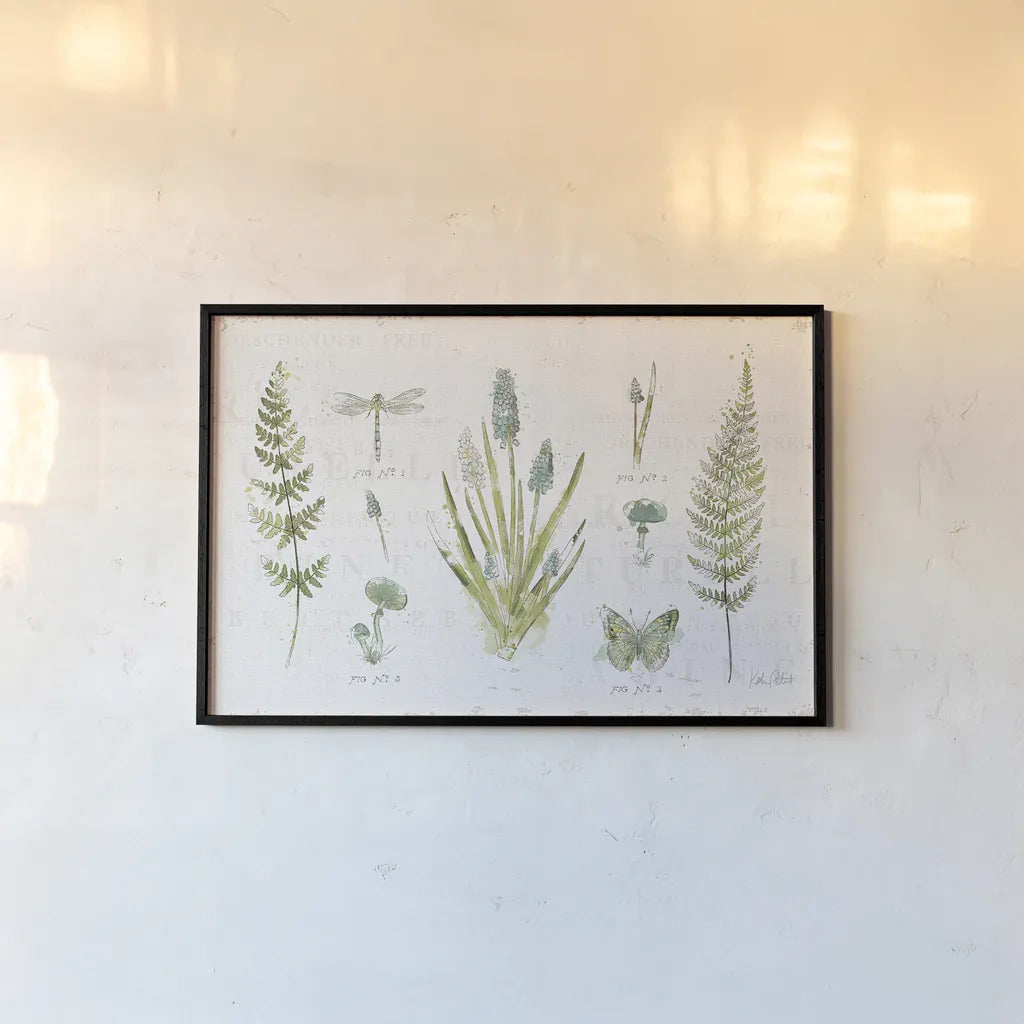 In the Forest I by Katie Pertiet. shown as a paper print in a black flame. Available as a archival giclee rolled canvas, fine art paper, or poster print. SKU 30270i.