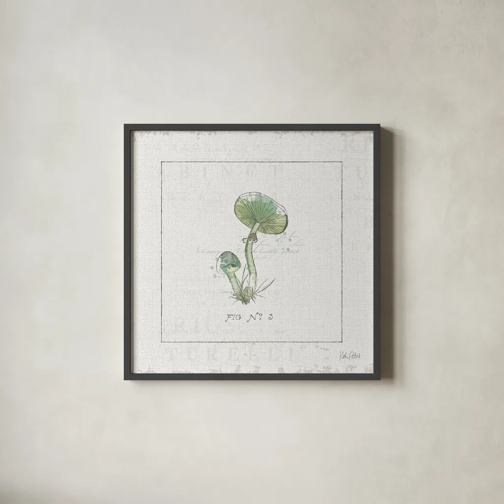 In the Forest III by Katie Pertiet. Shown in a sleek black glass frame for a contemporary gallery look. Available as an archival giclee rolled canvas, fine art paper, or poster print. SKU 30272a.