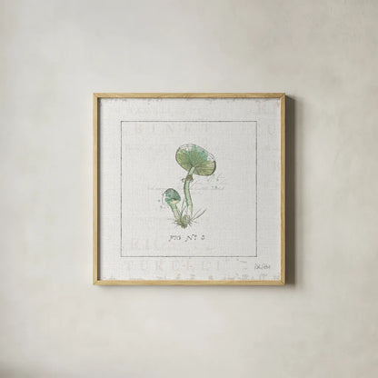 In the Forest III by Katie Pertiet. Shown in a natural wood glass frame for a timeless modern aesthetic. Available as an archival giclee rolled canvas, fine art paper, or poster print. SKU 30272a.