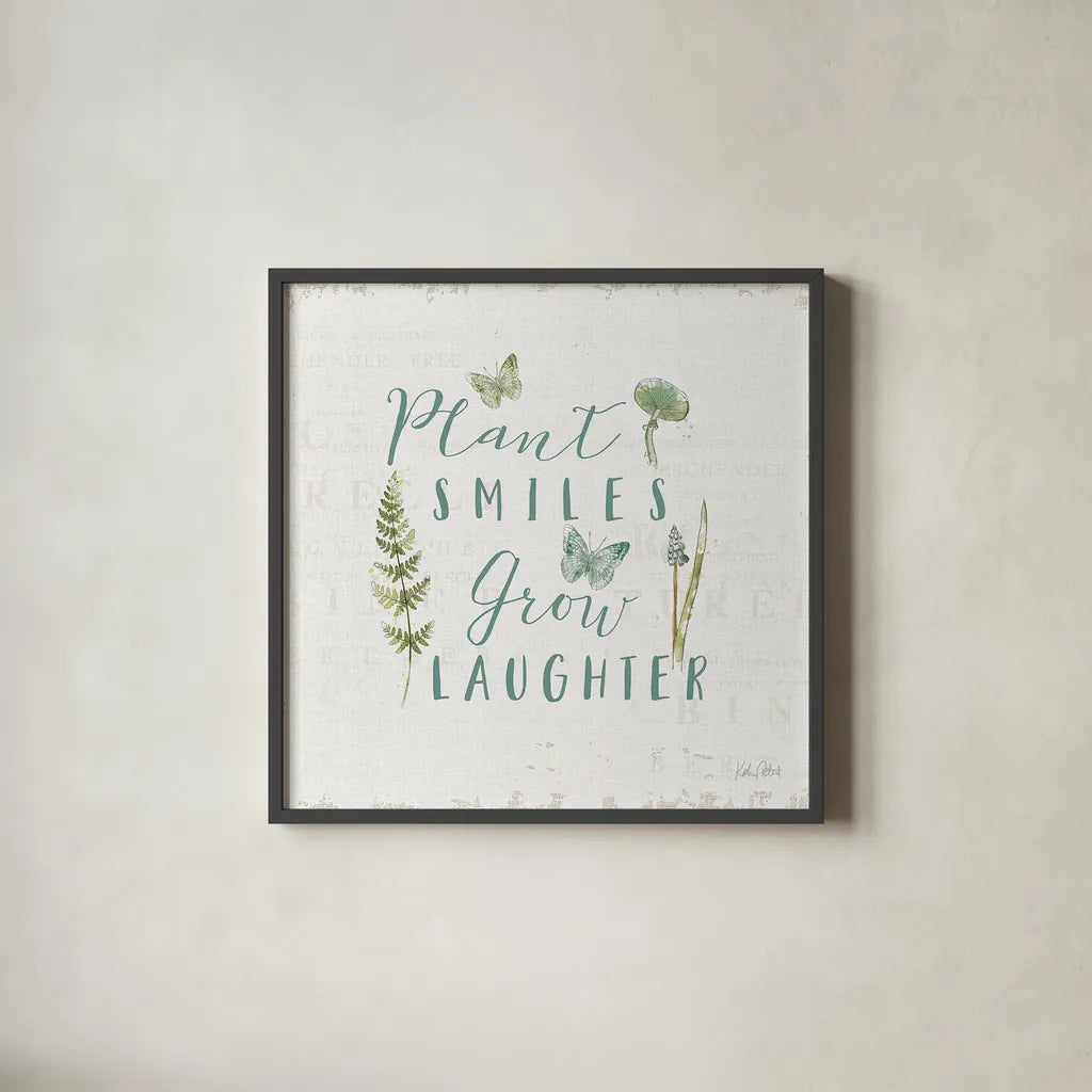 In the Forest IV by Katie Pertiet. Shown in a sleek black glass frame for a contemporary gallery look. Available as an archival giclee rolled canvas, fine art paper, or poster print. SKU 30273a.