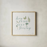 In the Forest V by Katie Pertiet. Shown in a natural wood glass frame for a timeless modern aesthetic. Available as an archival giclee rolled canvas, fine art paper, or poster print. SKU 30274a.