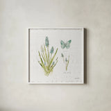 In the Forest VII by Katie Pertiet. Shown in a crisp white glass frame for a clean and minimalist style. Available as an archival giclee rolled canvas, fine art paper, or poster print. SKU 30276a.