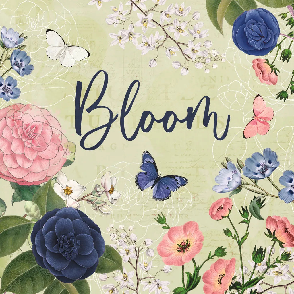 Indigo Garden II by Katie Pertiet. SKU 94950a. Archival Giclee Fine art print for wall decor.