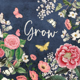 Indigo Garden III by Katie Pertiet. SKU 94951a. Archival Giclee Fine art print for wall decor.