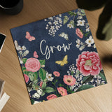 Indigo Garden III by Katie Pertiet. Shown as a detailed flat fine art print, highlighting archival giclee quality. Available as an archival giclee rolled canvas, fine art paper, or poster print. SKU 94951a.