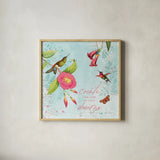 Kaleidoscope II by Katie Pertiet. Shown in a natural wood glass frame for a timeless modern aesthetic. Available as an archival giclee rolled canvas, fine art paper, or poster print. SKU 91799a.