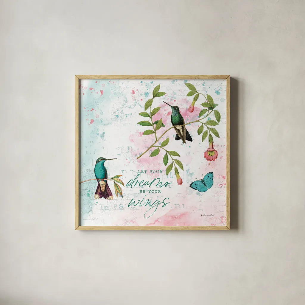 Kaleidoscope IV by Katie Pertiet. Shown in a natural wood glass frame for a timeless modern aesthetic. Available as an archival giclee rolled canvas, fine art paper, or poster print. SKU 91801a.