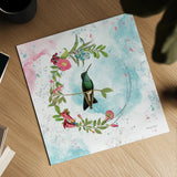 Kaleidoscope V by Katie Pertiet. Shown as a detailed flat fine art print, highlighting archival giclee quality. Available as an archival giclee rolled canvas, fine art paper, or poster print. SKU 91802a.