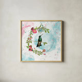 Kaleidoscope V by Katie Pertiet. Shown in a natural wood glass frame for a timeless modern aesthetic. Available as an archival giclee rolled canvas, fine art paper, or poster print. SKU 91802a.