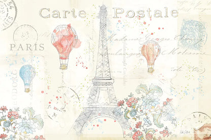 Lighthearted in Paris I by Katie Pertiet. SKU 25054i. Archival Giclee Fine art print for wall decor.